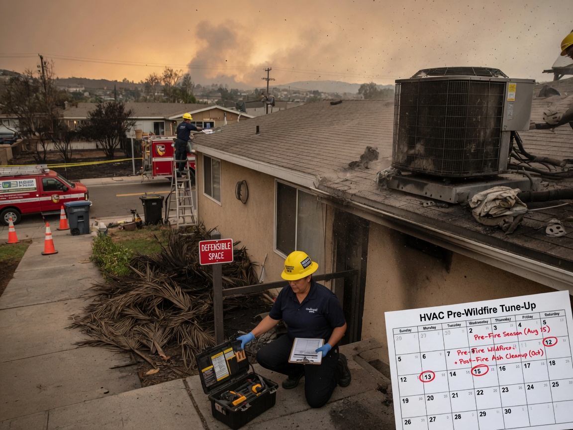 When To Schedule HVAC Maintenance Around San Diego Wildfire Season